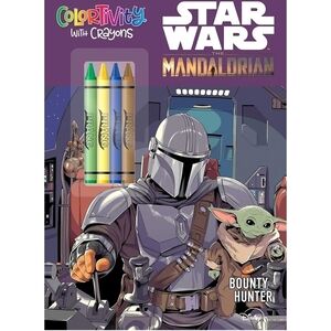 Star Wars The Mandalorian Coloring Book with Crayons